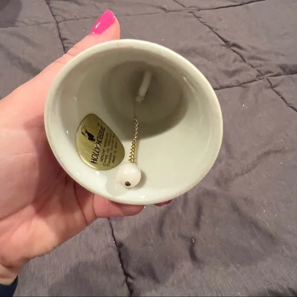 Vintage 1976 Porcelain Holly Hobbie Bell A Mother Makes a House a Home 70s - Picture 5 of 6